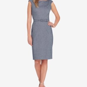 Tahari Asl Belted Sheath Dress