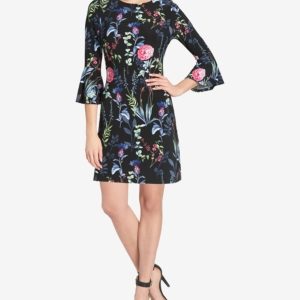 Tommy Hilfiger Printed Bell-Sleeve Dress