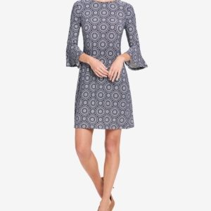 Tommy Hilfiger Printed Bell-Sleeve Dress