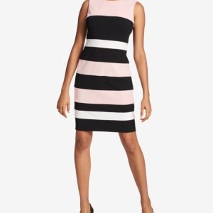 Tommy Hilfiger Striped Scuba Sheath Dress