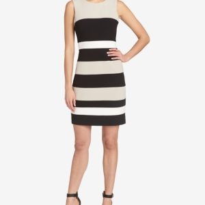 Tommy Hilfiger Striped Scuba Sheath Dress