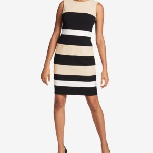 Tommy Hilfiger Striped Scuba Sheath Dress