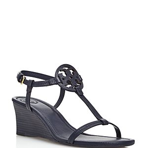 Tory Burch Women's Miller Leather Wedge Sandals