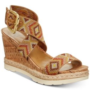 White Mountain Pearl Platform Espadrille Wedge Sandals Women's Shoes