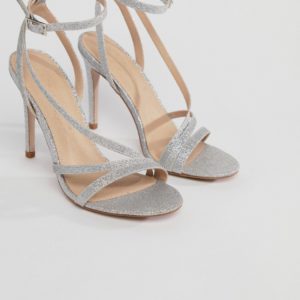 ASOS HOMECOMING Heeled Sandals - Silver