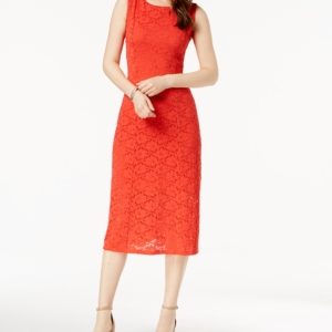 Alfani Lace Midi Dress, Created for Macy's