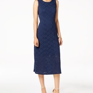 Alfani Lace Midi Dress, Created for Macy's