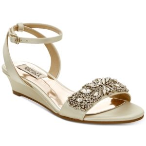 Badgley Mischka Hatch Wedge Evening Sandals Women's Shoes