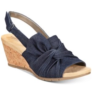 Bandolino Gayla Slingback Wedge Sandals Women's Shoes