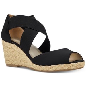 Bandolino Hullen Espadrille Platform Wedge Sandals Women's Shoes