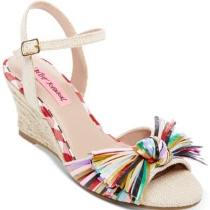 Betsey Johnson Lizzie Wedge Sandals Women's Shoes