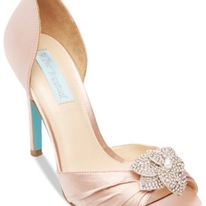 Blue by Betsey Johnson Briar Peep-Toe Pumps Women's Shoes