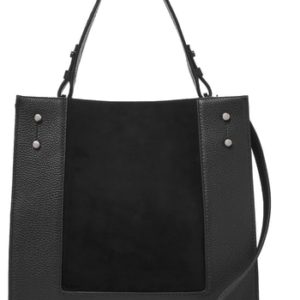 Botkier Park Slope Leather & Suede Satchel - Black