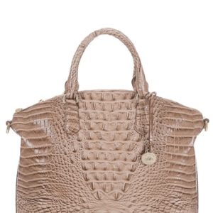 Brahmin 'Melbourne - Large Duxbury' Satchel - Beige