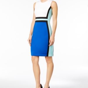 Calvin Klein Petite Colorblocked Sheath Dress