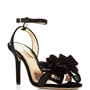 Charlotte Olympia Women's Velvet Bow High-Heel Sandals