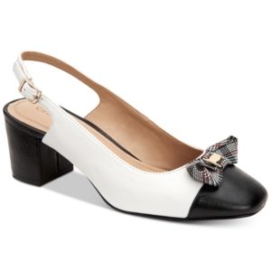 Charter Club Pearla Bow Slingback Pumps, Created for Macy's Women's Shoes