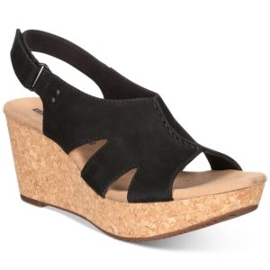 Clarks Collection Women's Annadel Bari Wedge Sandals Women's Shoes