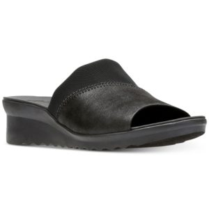 Clarks Collection Women's Cloudsteppers Caddell Ivy Wedge Sandals Women's Shoes