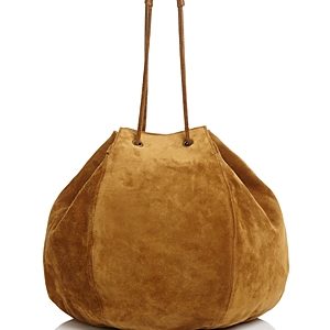 Creatures of Comfort Large Convertible Suede Puff Bag