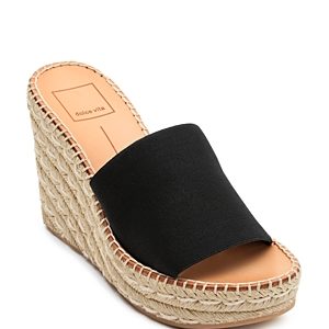 Dolce Vita Women's Pim Platform Wedge Espadrille Slide Sandals