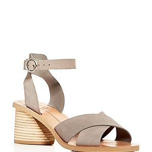 Dolce Vita Women's Roman Nubuck Leather Mid-Heel Sandals