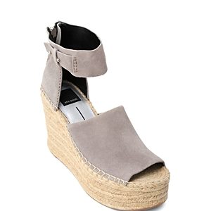 Dolce Vita Women's Straw Suede Platform Wedge Espadrille Sandals