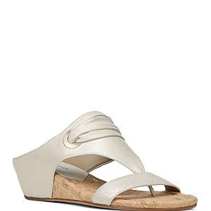 Donald Pliner Women's Dionne Leather Demi Wedge Thong Sandals