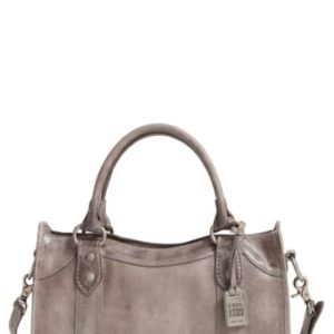 Frye 'Melissa' Washed Leather Satchel - Grey