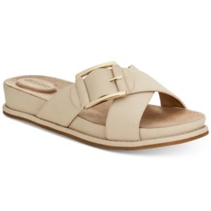 Giani Bernini Balii Slide-On Memory Foam Wedge Sandals, Created for Macy's Women's Shoes