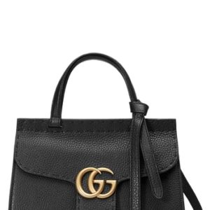 Gucci Small Gg Marmont Top Handle Satchel -