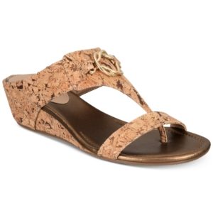 Impo Guevera Slip-On Thong Wedge Sandals Women's Shoes