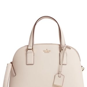 Kate Spade New York Cameron Street - Lottie Leather Satchel - Ivory