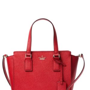 Kate Spade New York Cameron Street - Small Hayden Leather Satchel - Red