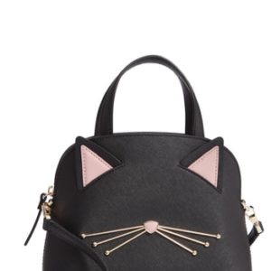 Kate Spade New York Small Cats Meow - Lottie Satchel - Black