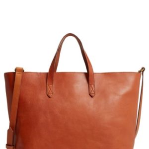 Madewell Zip Top Transport Leather Carryall - Brown