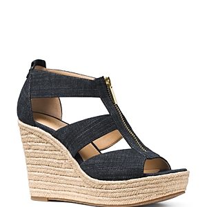 Michael Michael Kors Damita T Strap Espadrille Wedge Sandals