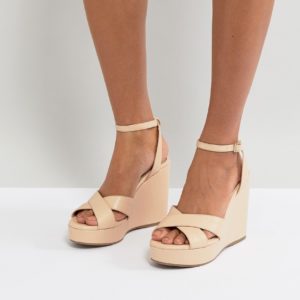 Miss KG Strappy High Wedge Sandal - Beige