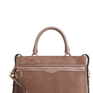 Rebecca Minkoff Bedford Suede Satchel - Brown