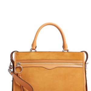 Rebecca Minkoff Bedford Suede Satchel - Yellow