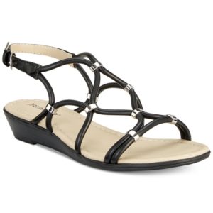 Rialto Gillian Strappy Wedge Sandals Women's Shoes