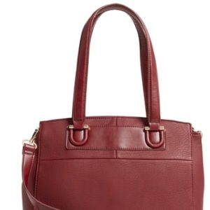 Sole Society Sterling Faux Leather Satchel - Red