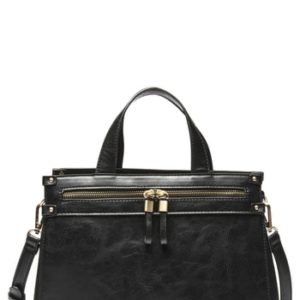 Sole Society Zypa Faux Leather Satchel - Black