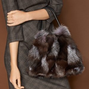 The Fur Vault Fox Fur Handbag