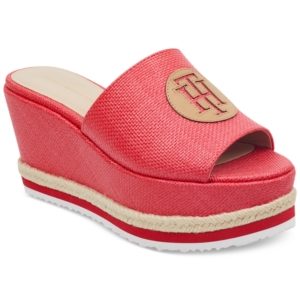 Tommy Hilfiger Batist Platform Espadrille Wedge Sandals Women's Shoes