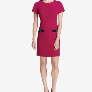 Tommy Hilfiger Faux-Pocket Shift Dress