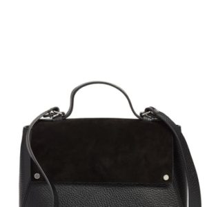 Treasure & Bond Skyler Leather Top Handle Bag - Black