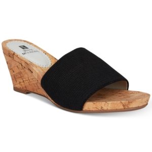 White Mountain Aleah Slide Wedge Sandals Women's Shoes