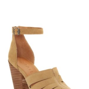 Women's 1.state Nallay Block Heel Sandal, Size 5 M - Brown