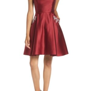 Women's Blondie Nites Satin Halter Neck Party Dress